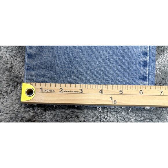 Express Women Floral Embroidered Boho Super High Rise Slim Denim Jeans Sz 10R - Picture 9 of 10